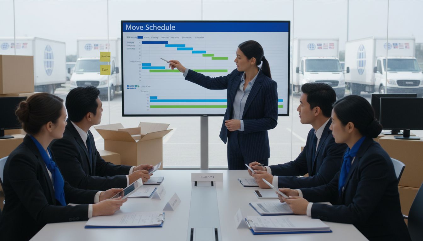 Planning strategic steps for office relocation