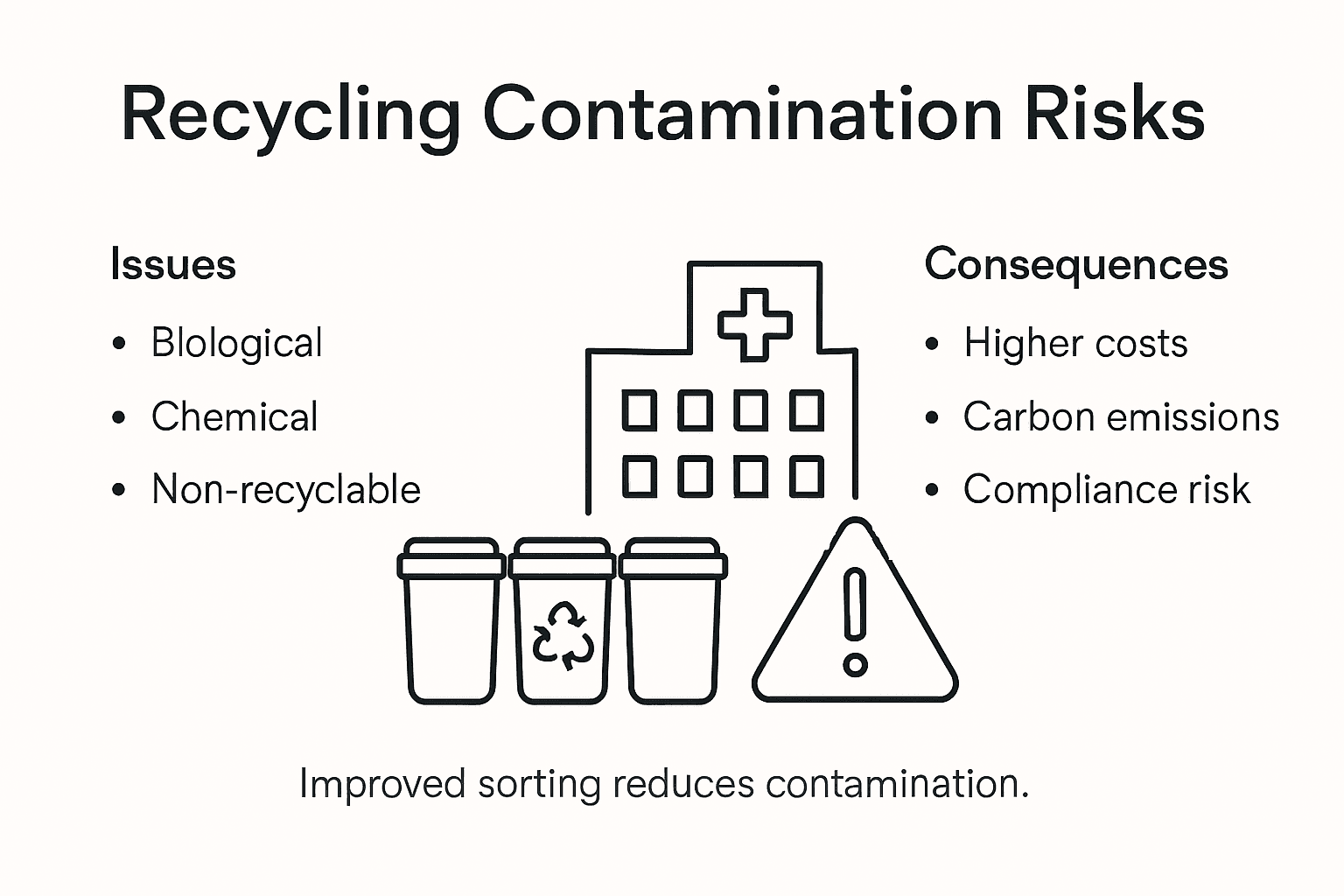 Recycle Contamination Recycling Contamination – How It Affects UK Healthcare - Venture Waste