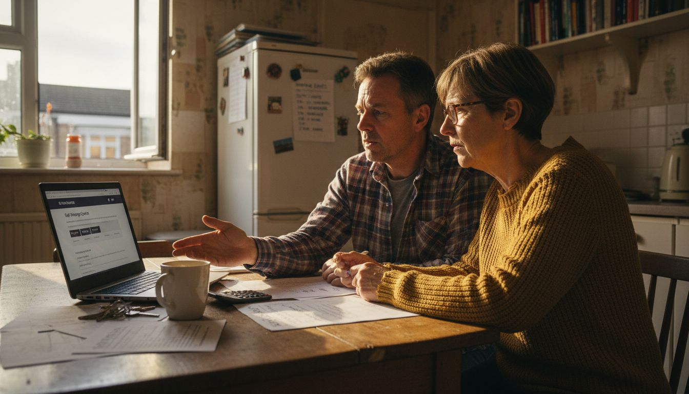 Couple reviewing container storage quotes