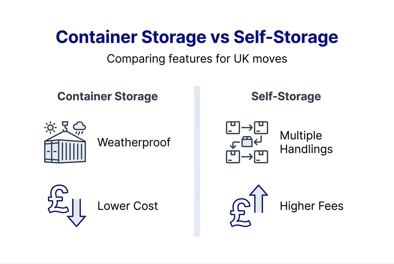 Infographic comparing storage features