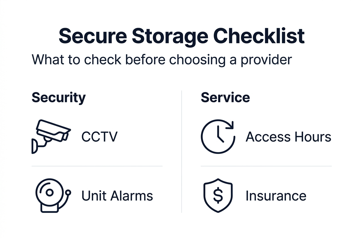Infographic secure storage provider checklist