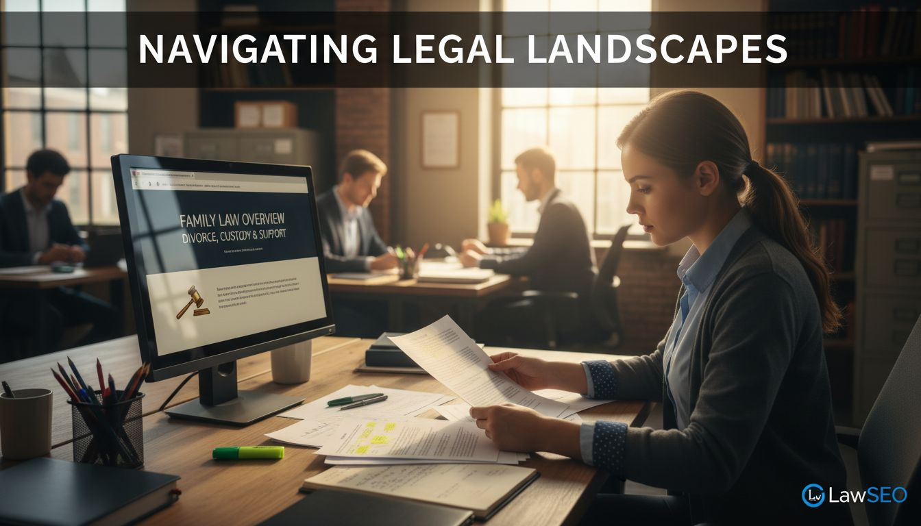 Paralegal preparing law practice web page