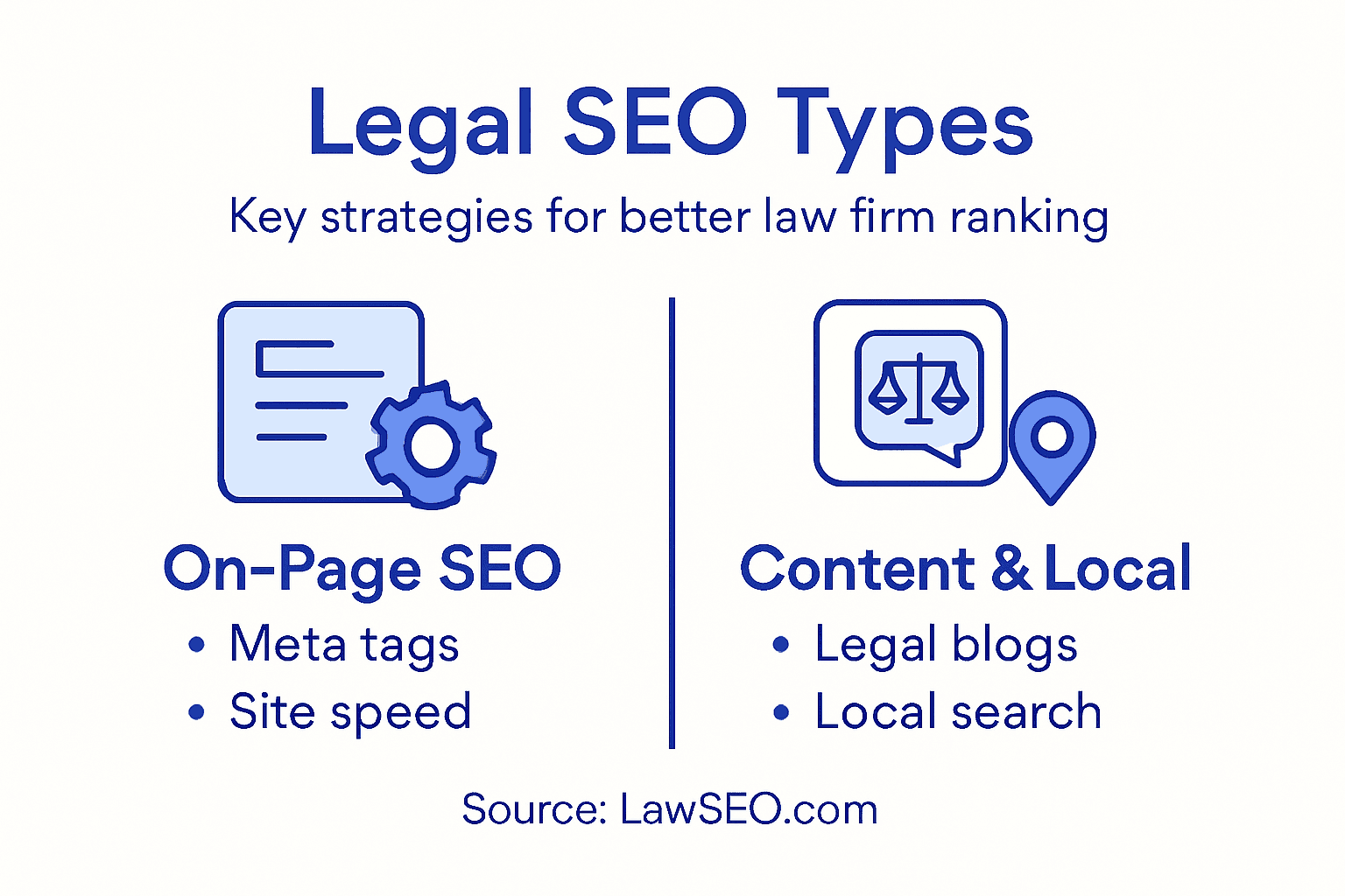 Infographic outlines major legal SEO strategies