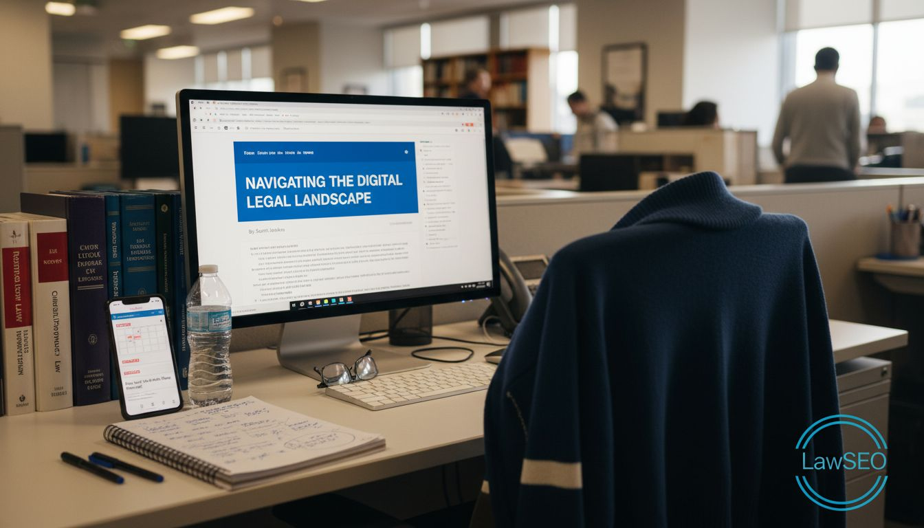 Legal writer revising lawyer website content