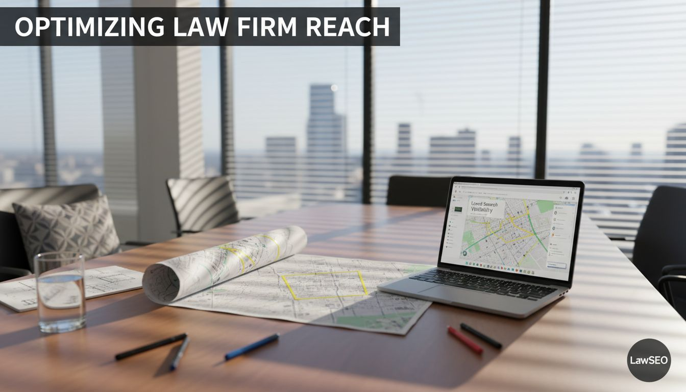 Paralegal marks city map for local search visibility