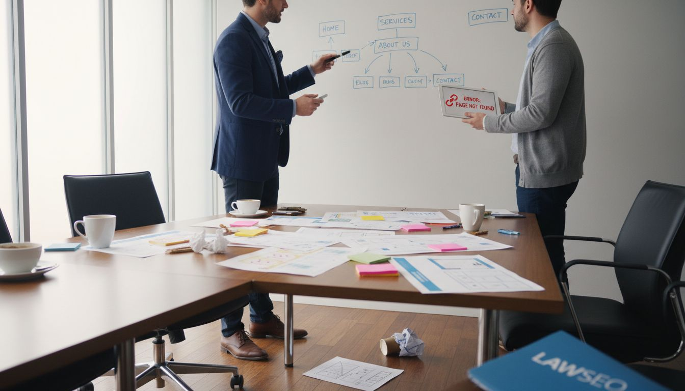 Law firm team mapping website hierarchy