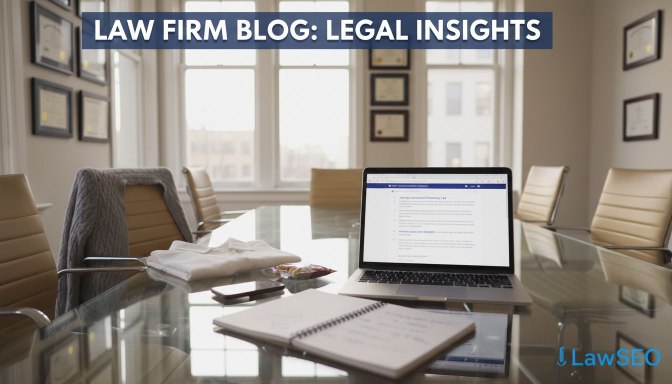 Paralegal optimizing legal website content