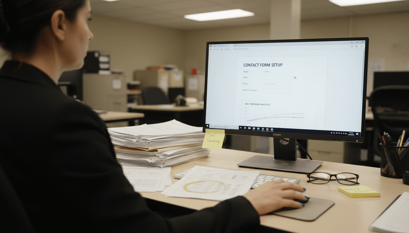 Paralegal setting up conversion tracking