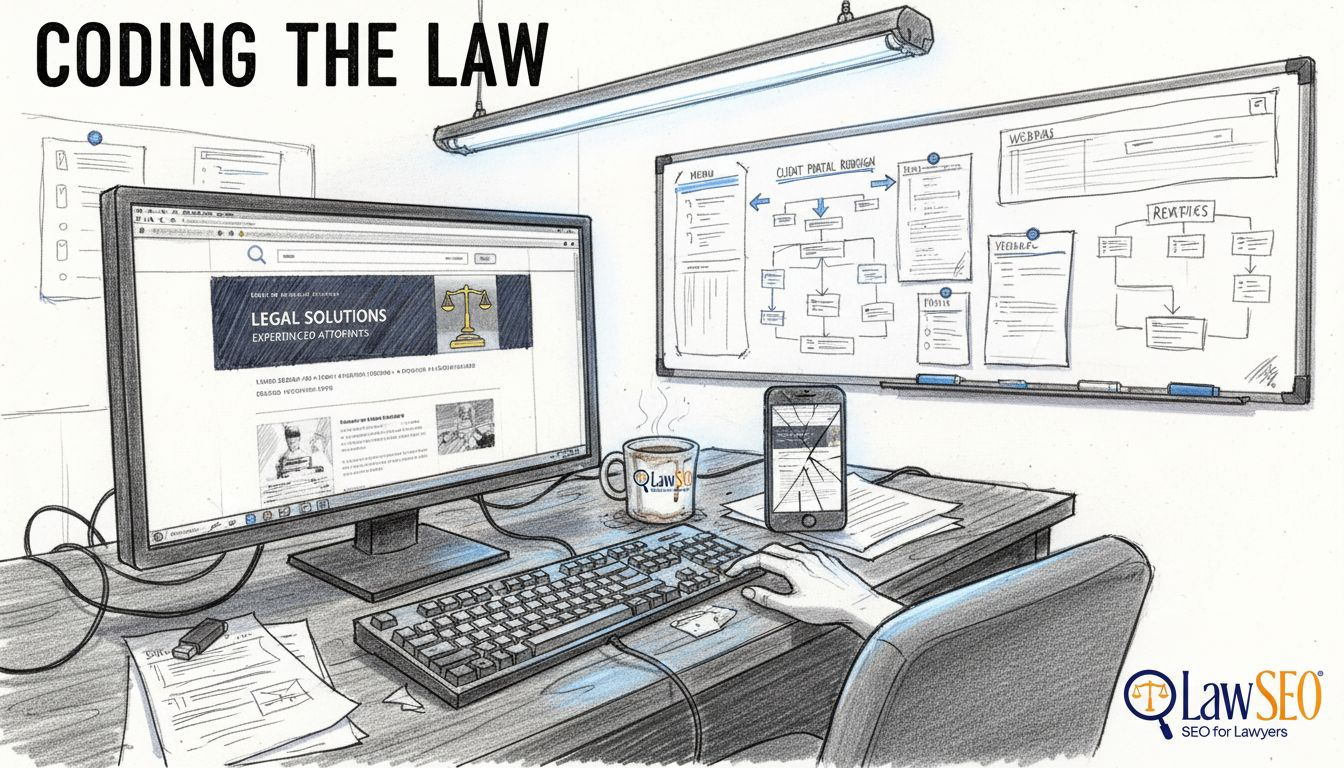 Developer compares mobile and desktop law site