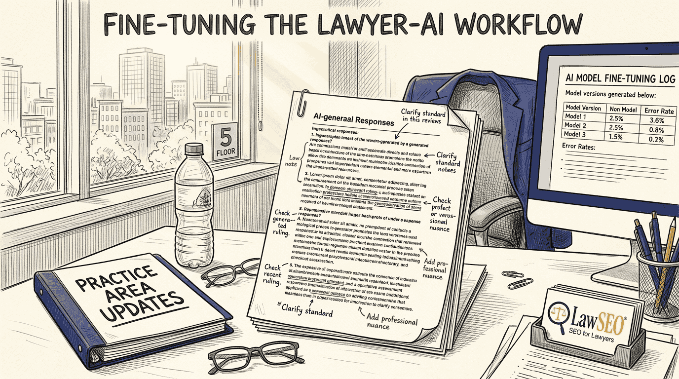 Lawyer checks annotated AI-generated legal responses