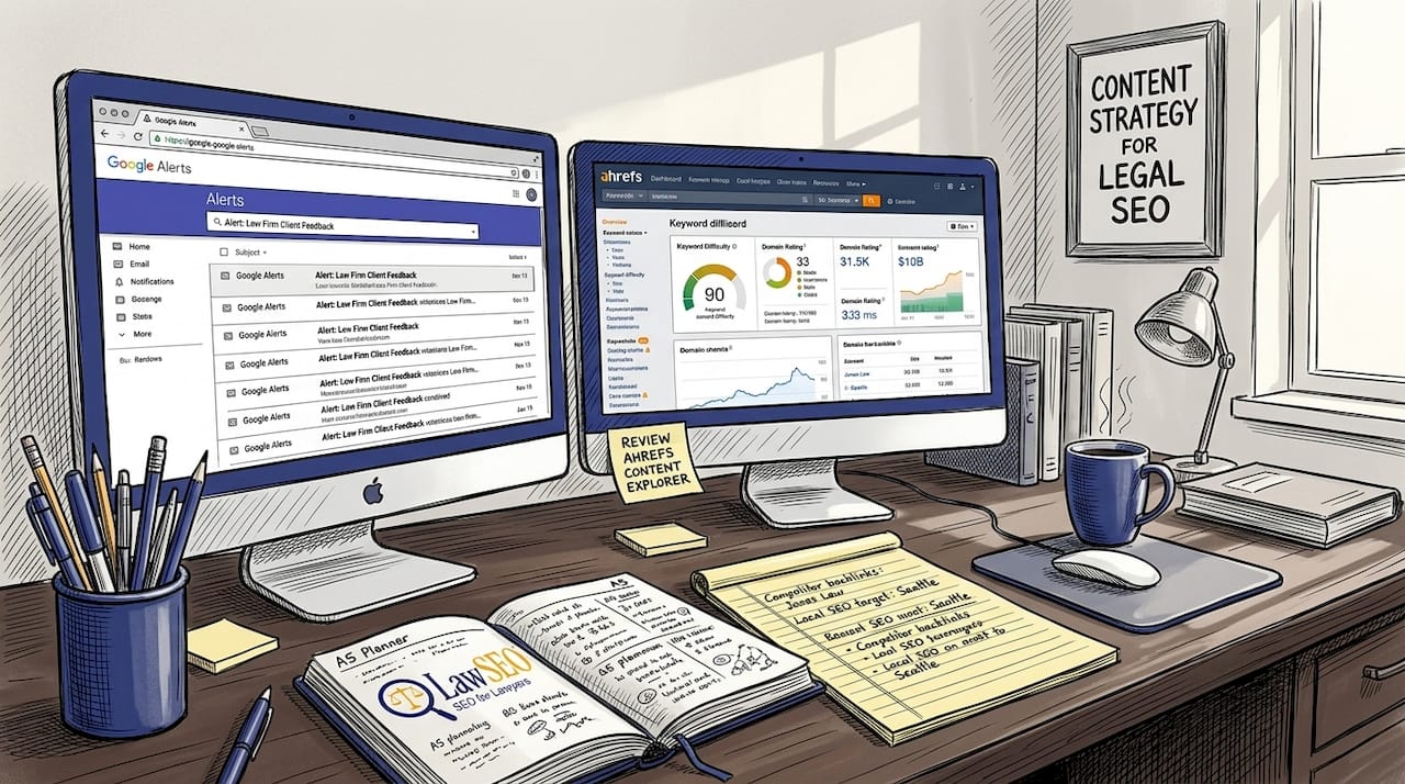 Marketing specialist monitoring brand mentions online