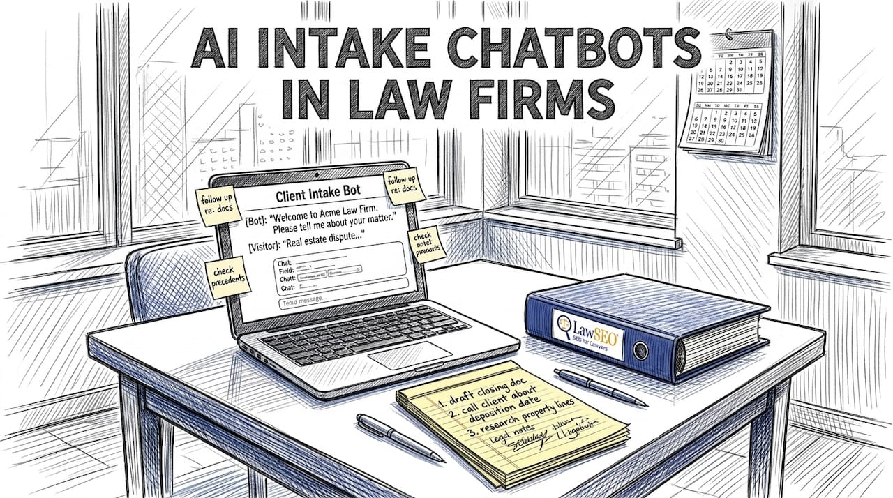Attorney working with AI intake chatbot
