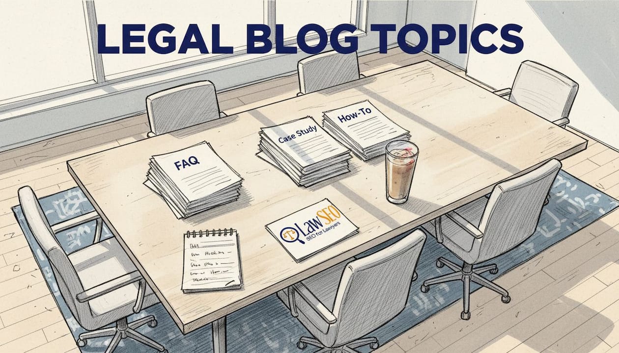 Lawyer sorting blog topic categories