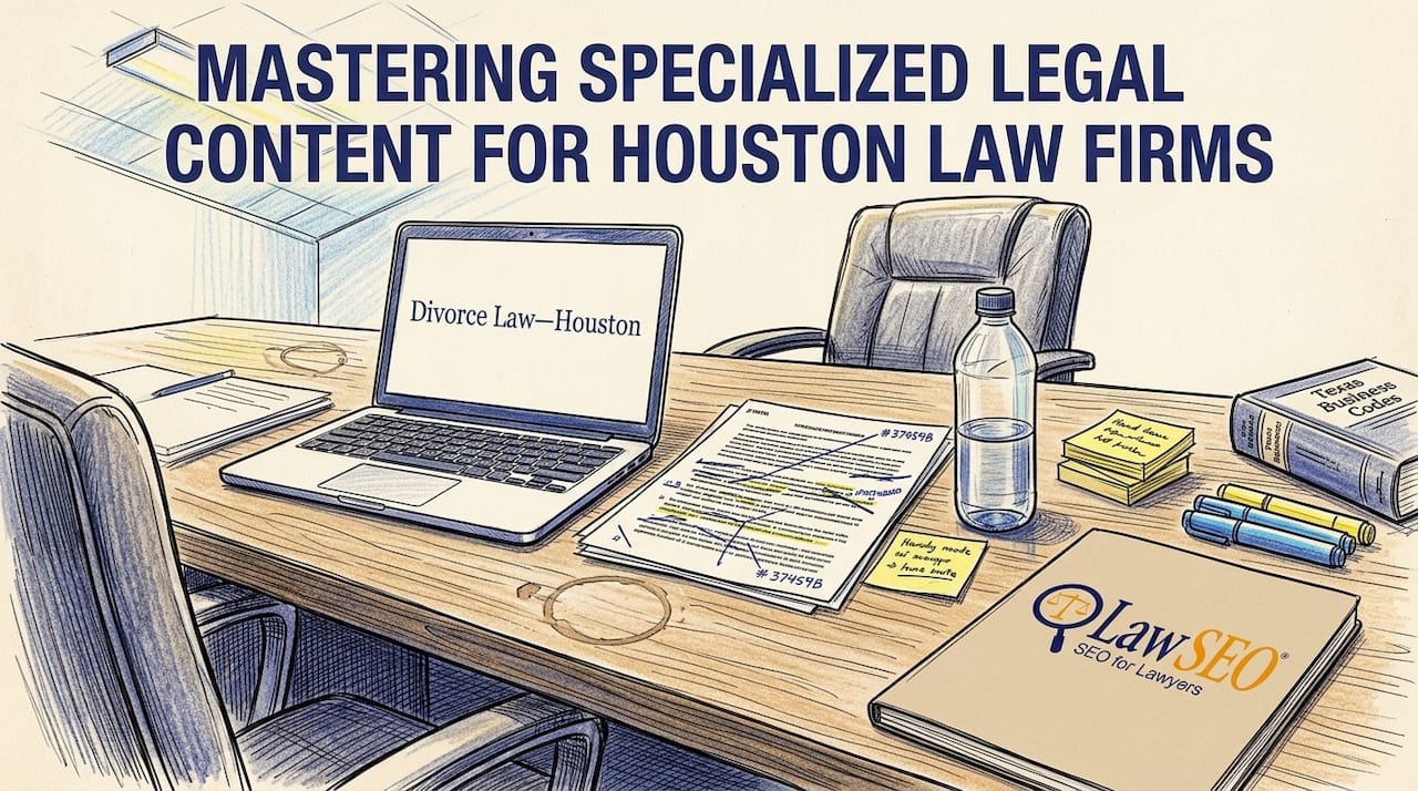 Associate reviewing legal content in conference room