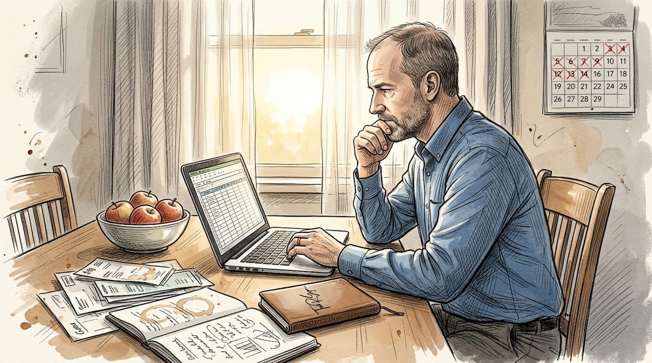 Service business owner tracks SEO metrics