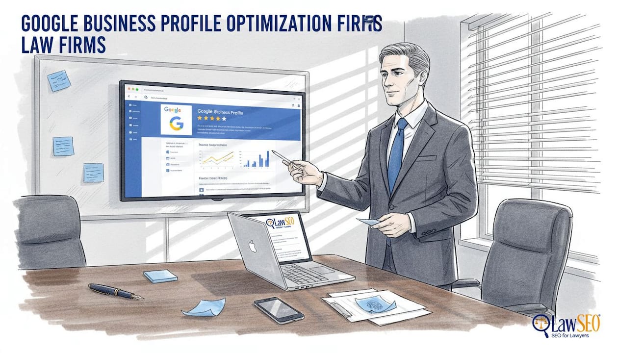 Paralegal updating firm's online profile onsite