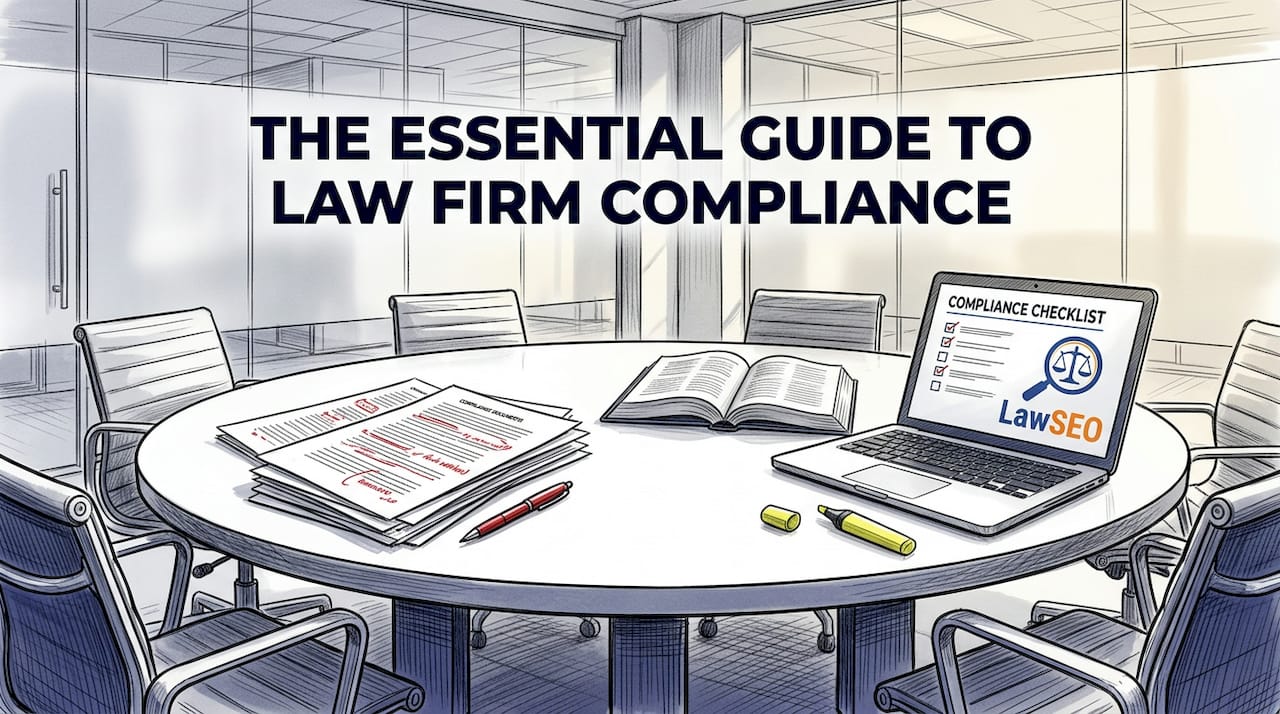 Legal associate reviews compliance documents in meeting room