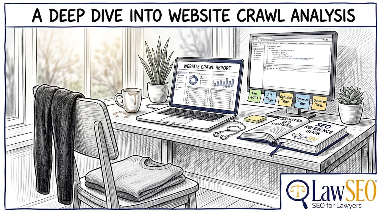 Developer checks website crawl report at workspace