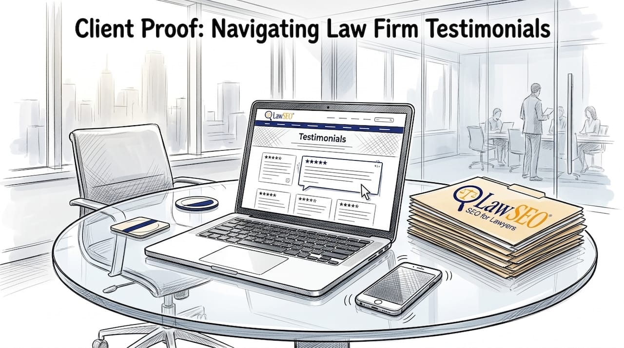 Paralegal updates law firm website testimonials