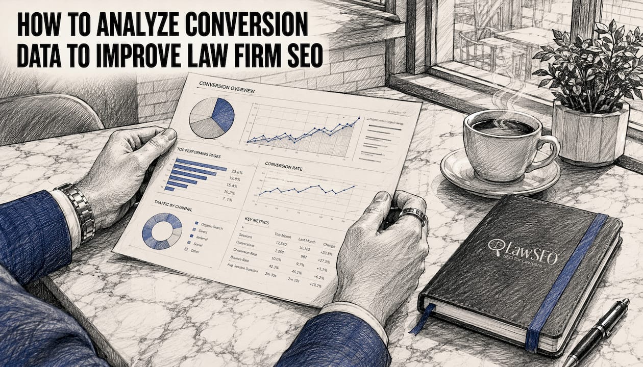 Hands reviewing printed conversion data report