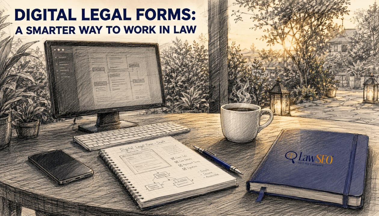 Close-up of digital legal form workspace