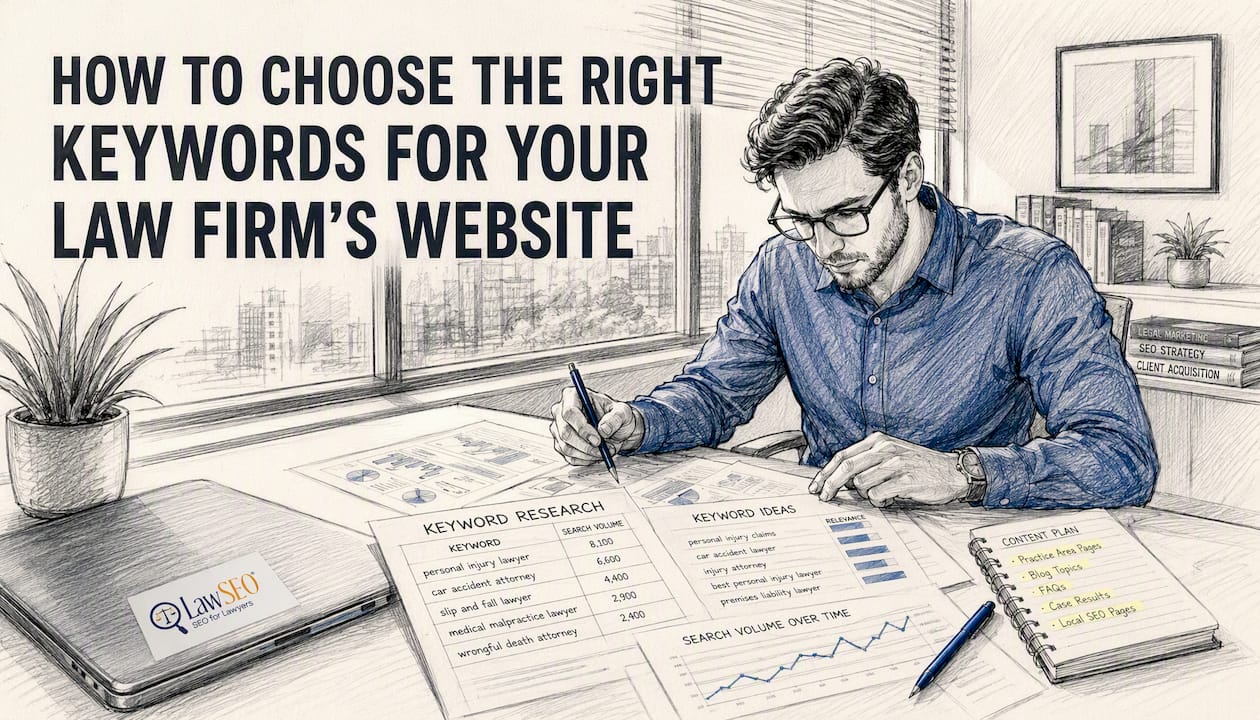 Over-shoulder view of keyword research workspace