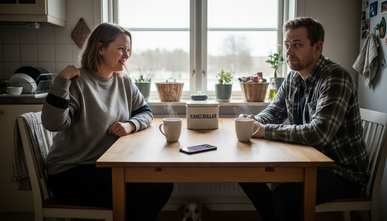 Avslappnat snack på svenska med lite skön humor