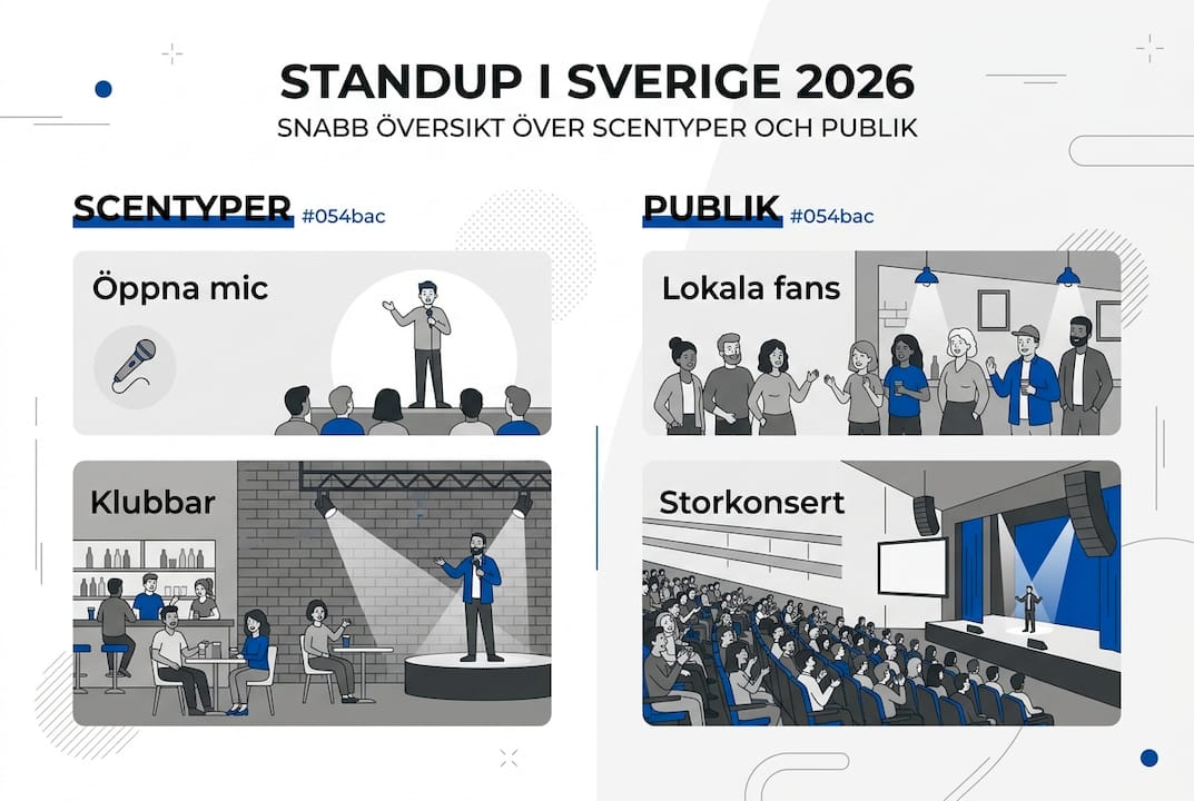 En inblick i den svenska standupscenen och dess publik