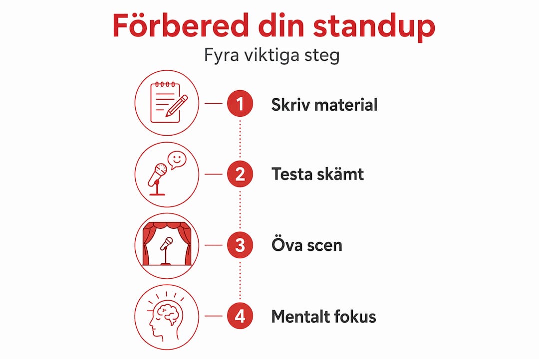 Fyra smarta steg för att lyckas med din standup – en infografik