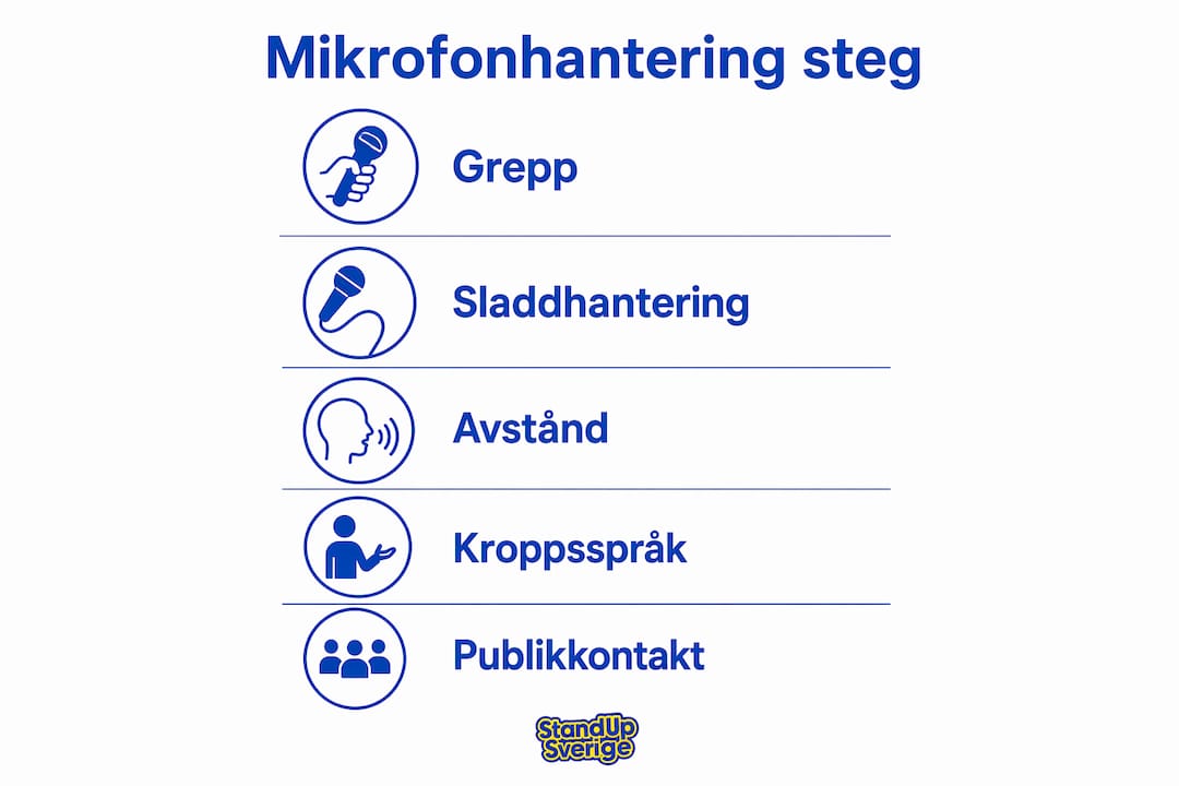 Grafisk guide: Så hanterar du mikrofonen steg för steg