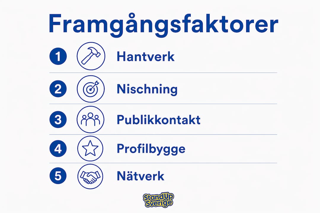 Infografik: Nycklarna bakom kvinnliga komikers framgång