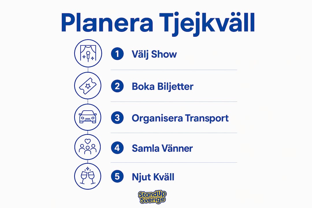 Guide: Så fixar du en lyckad tjejkväll med standup – steg för steg