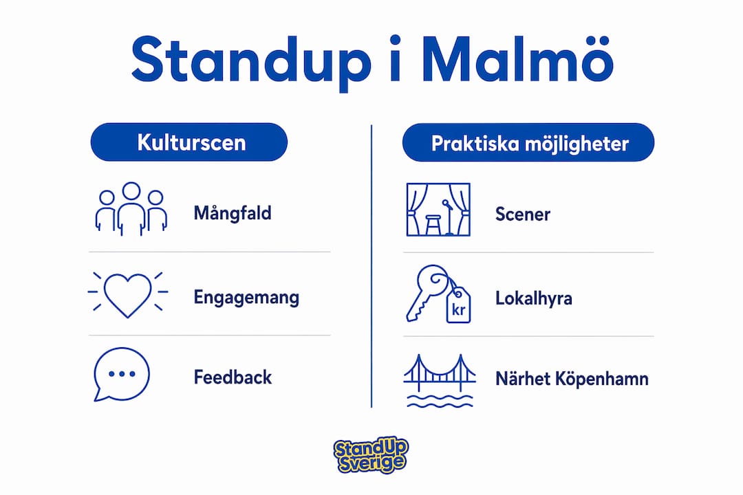 En översikt över standup-scenen i Malmö – kultur, vardag och hur det faktiskt går till