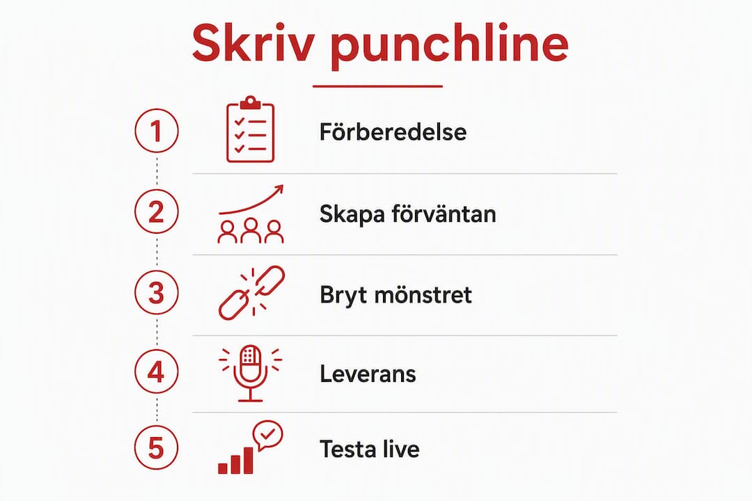 Så bygger du upp en vass punchline – steg för steg i en infografik