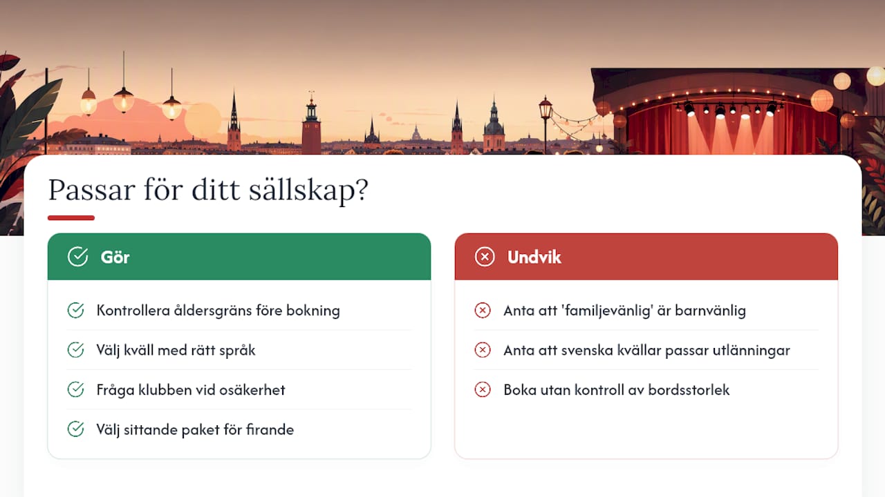 Passar standup med middag för alla åldrar och sällskap? — overview diagram