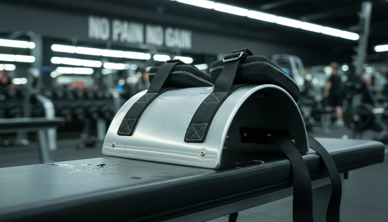 Ergonomic details of arm blaster close-up