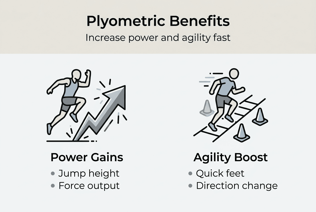 Infographic showing plyometric power and agility