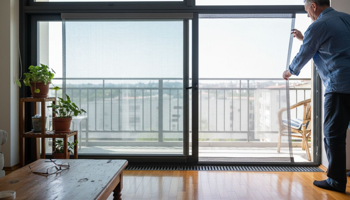 Klizna komarnica za široka balkonska vrata