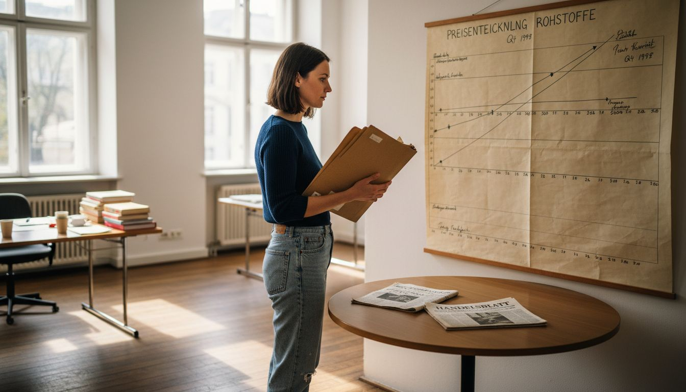 Eine Frau verfolgt gespannt die Entwicklung des Goldpreises auf einer Anzeigetafel.