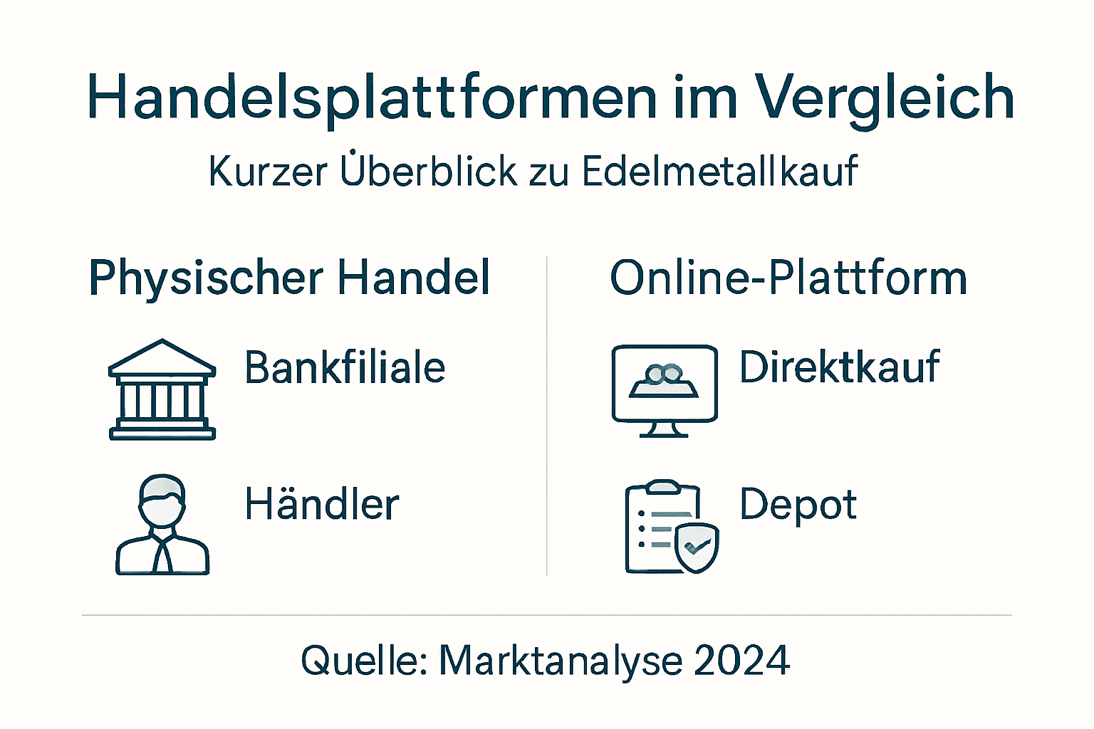 Überblick: Die wichtigsten Handelsplattformen für Edelmetalle auf einen Blick