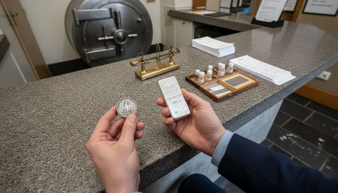 Silbermünzen oder Silberbarren – ein Vergleich direkt am Tresen