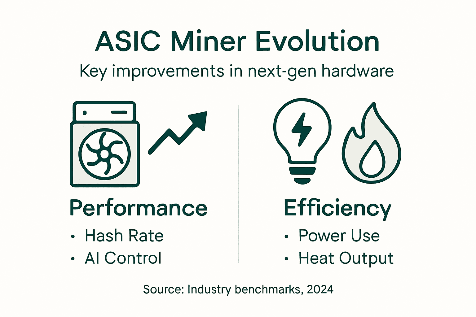 Infographic on ASIC miner improvements