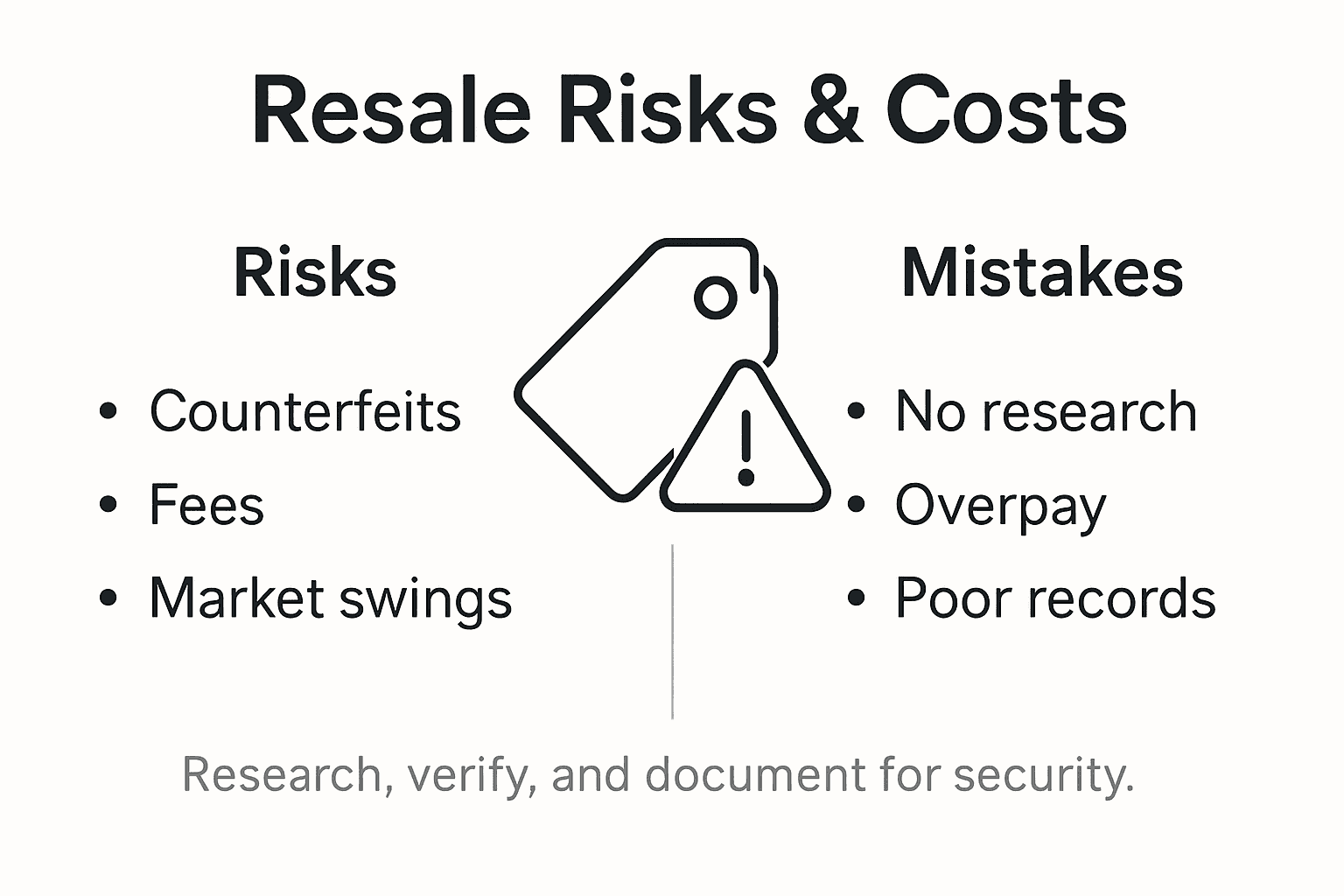 Infographic of resale risks and cost factors