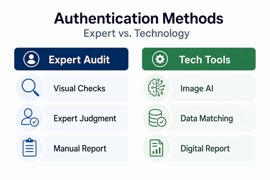 Infographic comparing authentication methods