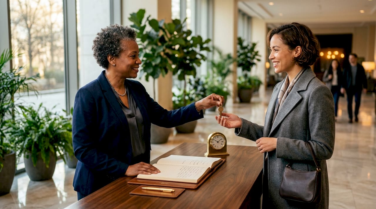 Luxury concierge delivering personalized service