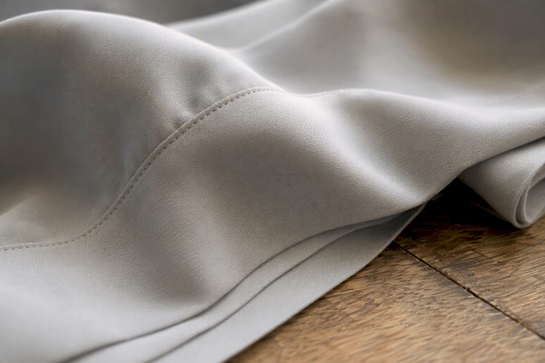 Close-up of fabric texture and seams
