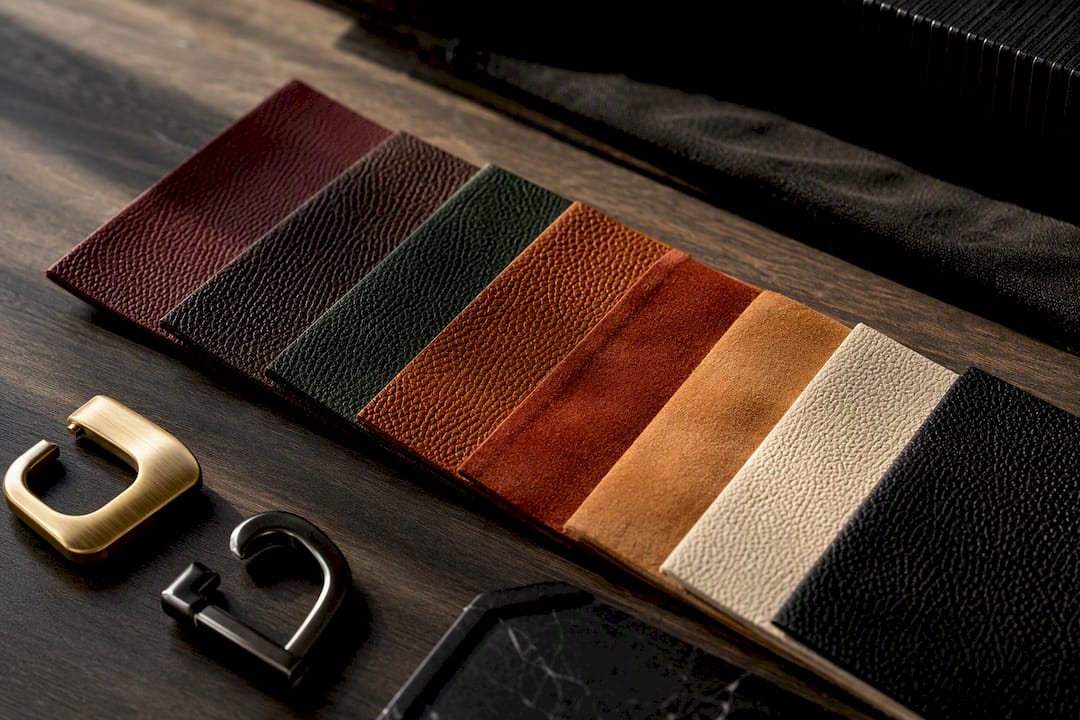 Autumn handbag color and hardware swatches