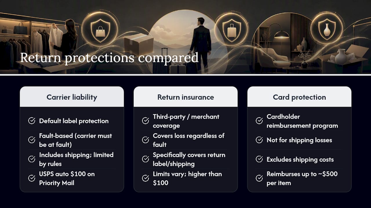 Comparison of three return protections
