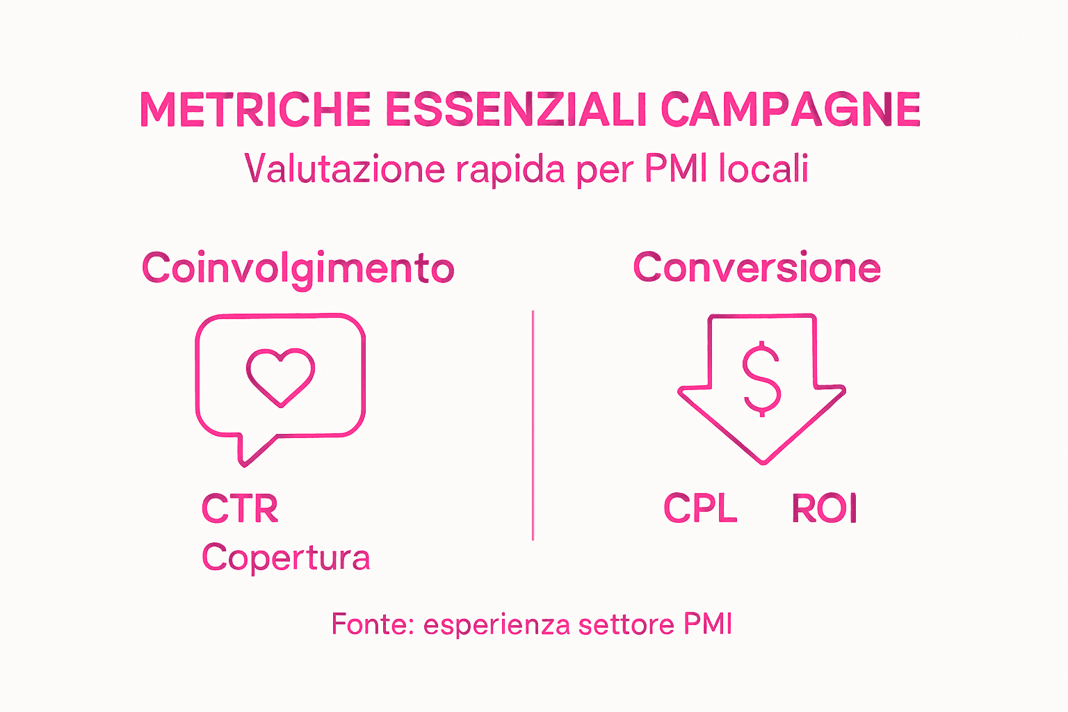 Le metriche principali da monitorare nelle campagne di marketing per le PMI: una guida visiva