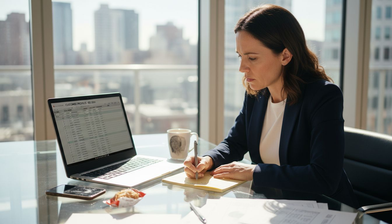 Marketer planning personalized email segments